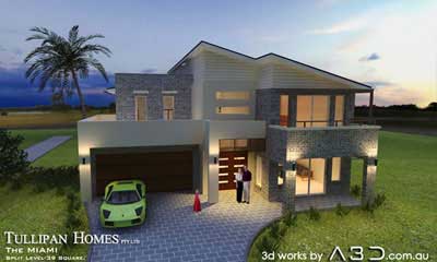 3D Walkthrough of a custom home design
