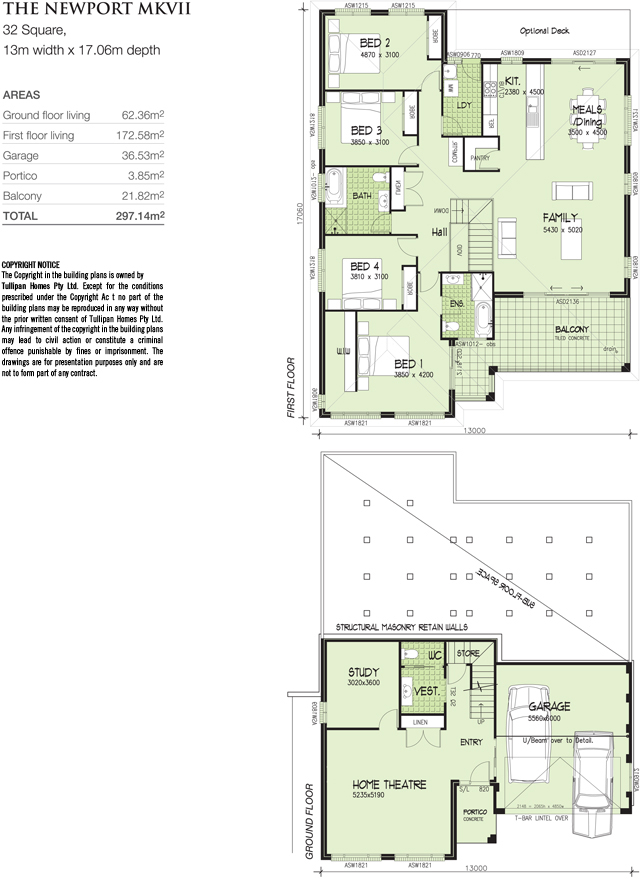 NEWPORT MK 7 - Upslope Design - 13m Wide, Home Design, Tullipan Homes