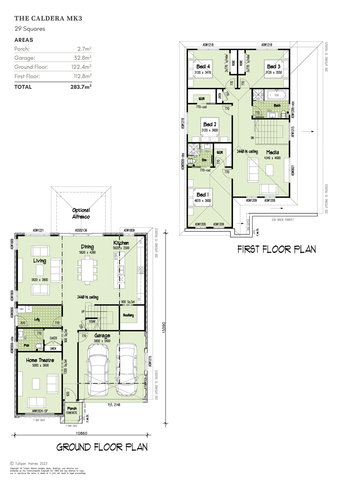 Caldera Mk3, Home Design, Tullipan Homes