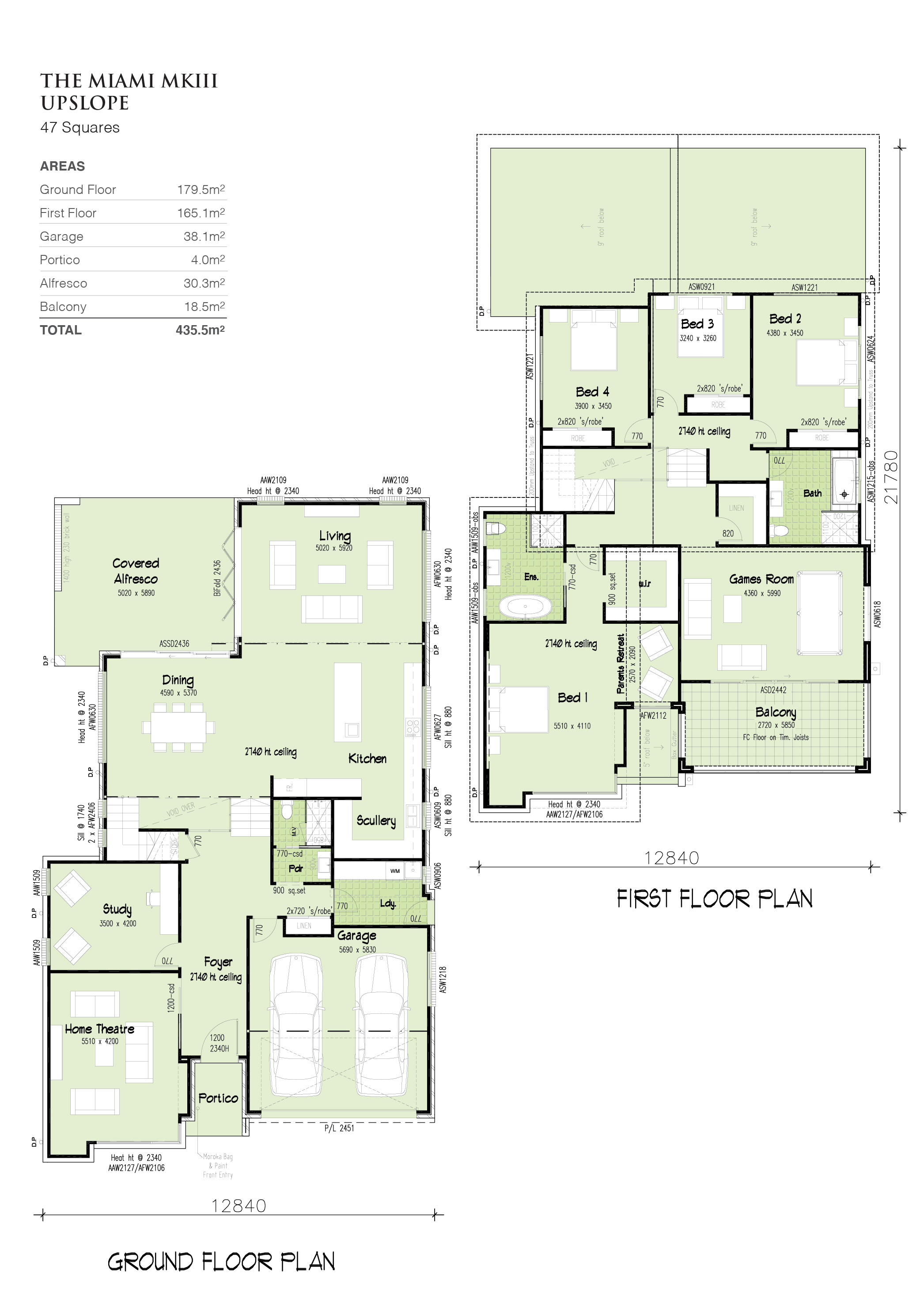MIAMI MKIII UPSLOPE 47 SQUARES., Home Design, Tullipan Homes