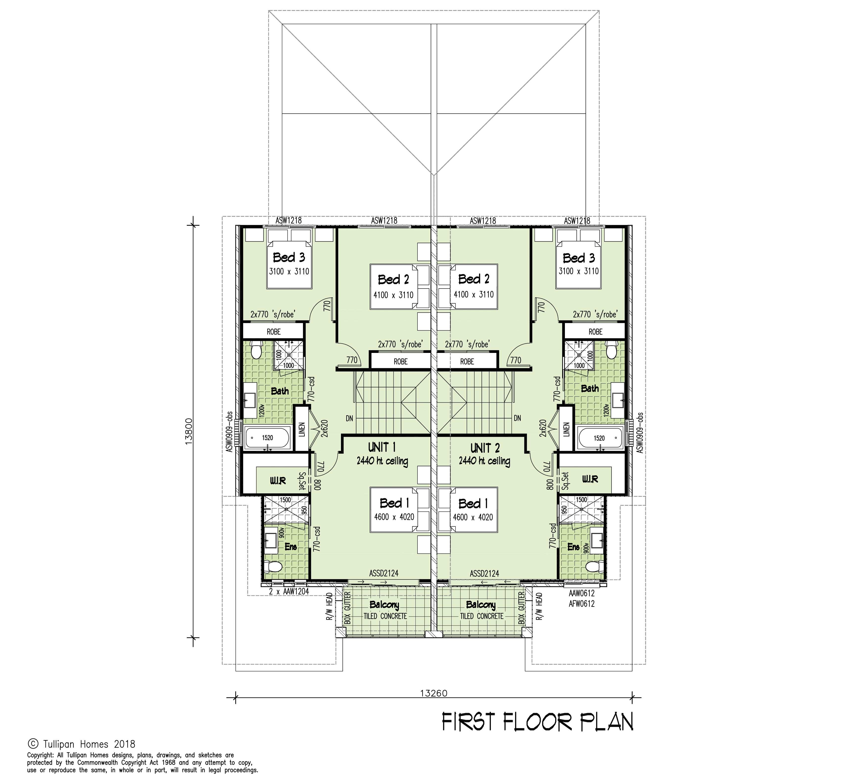 Aspen - Duplex, Home Design, Tullipan Homes