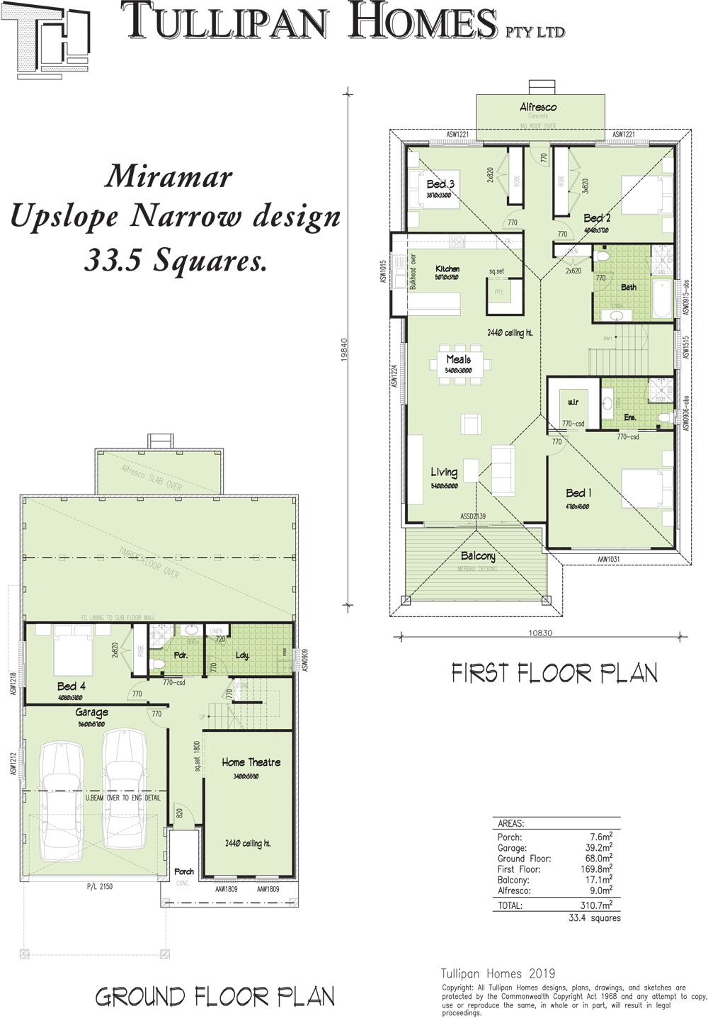 Miramar Upslope 34 Squares, Home Design, Tullipan Homes