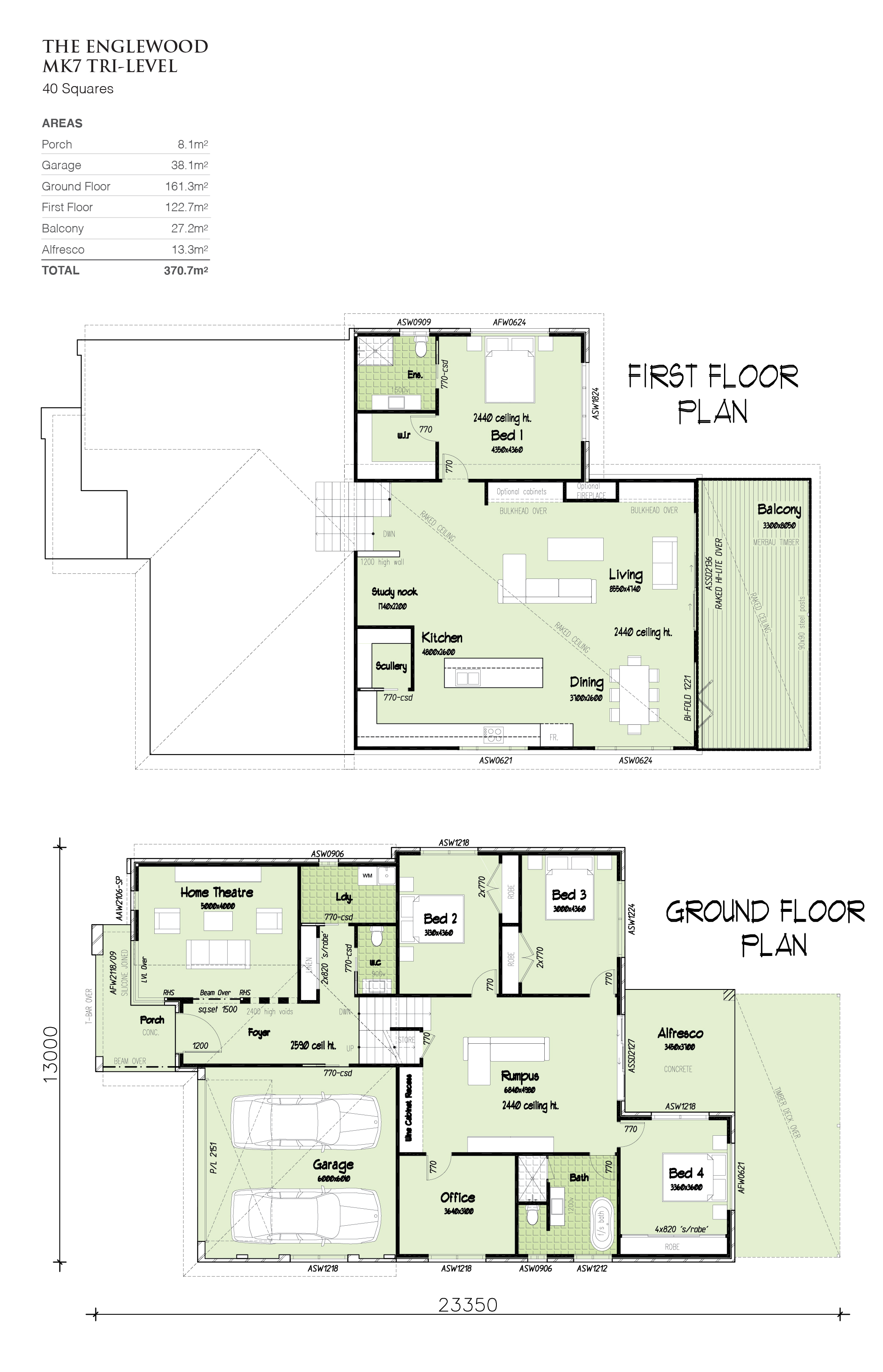 Englewood MK7 Tri Level Downslope, Home Design, Tullipan Homes