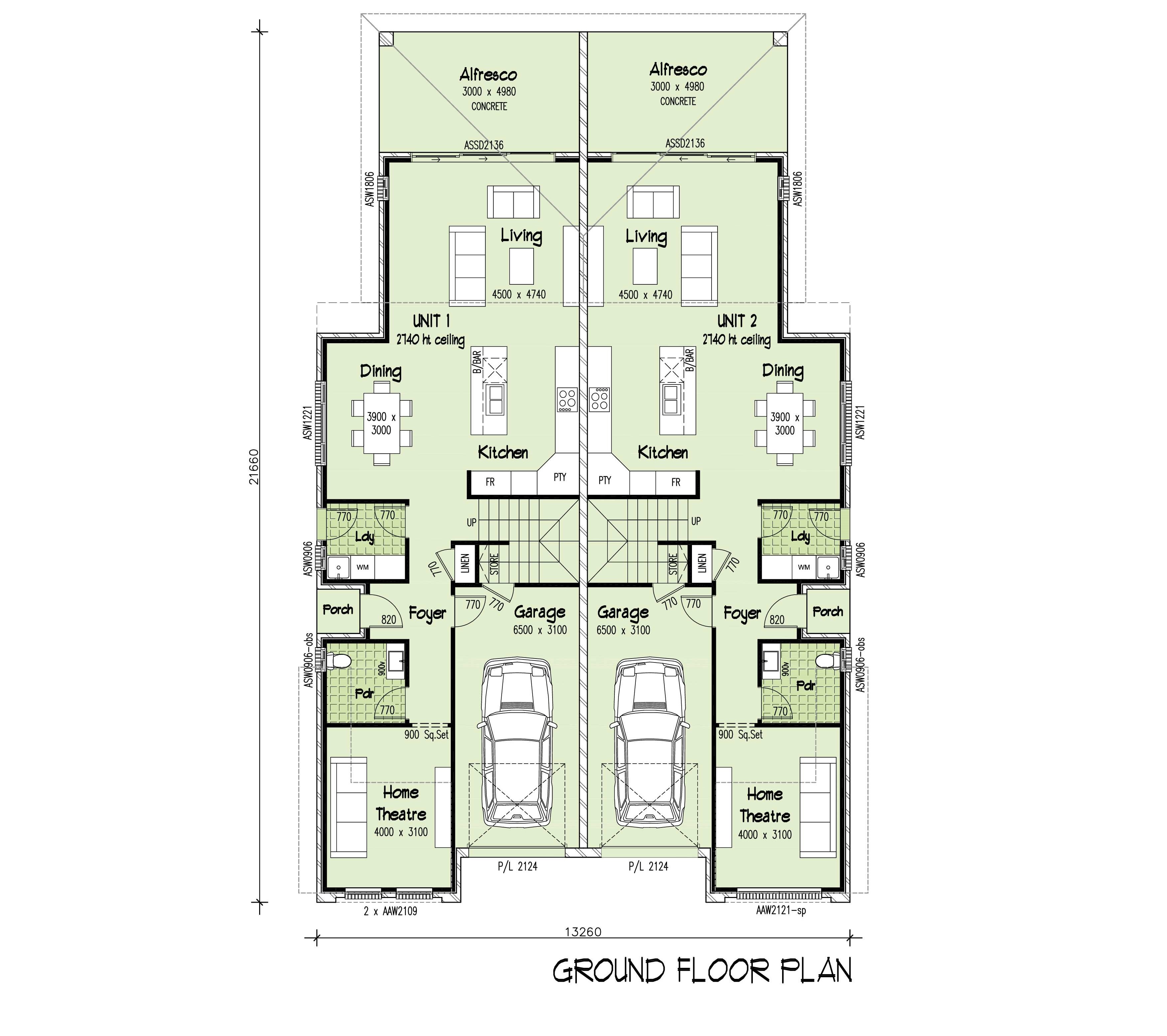 Aspen - Duplex, Home Design, Tullipan Homes