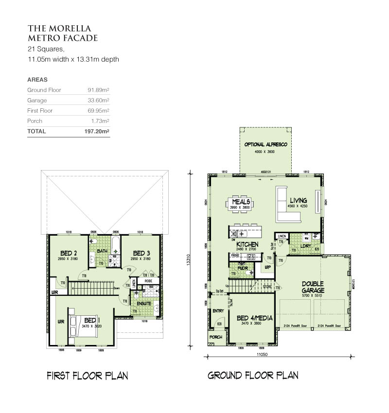 Morella Double Storey 21 Squares, Home Design, Tullipan Homes