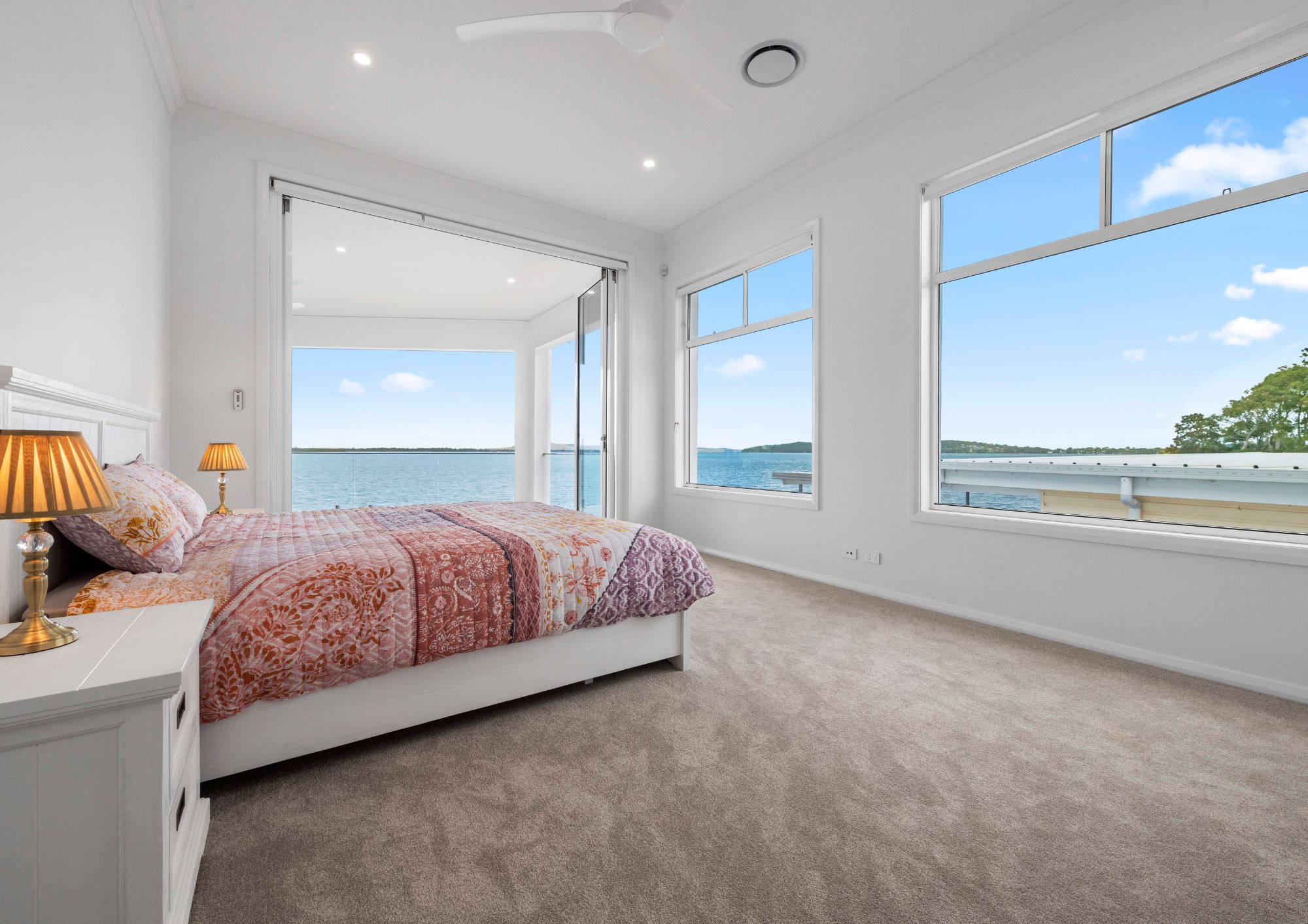 Coal Point (Custom) Main Bedroom with Ocean Views